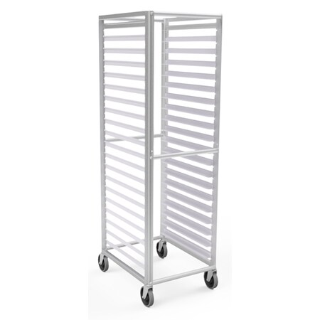 Lockwood Manufacturing Full Height 20 Tray Rack, Adjust Slides, 3" Centers For 18" Wide Pans RR69-20